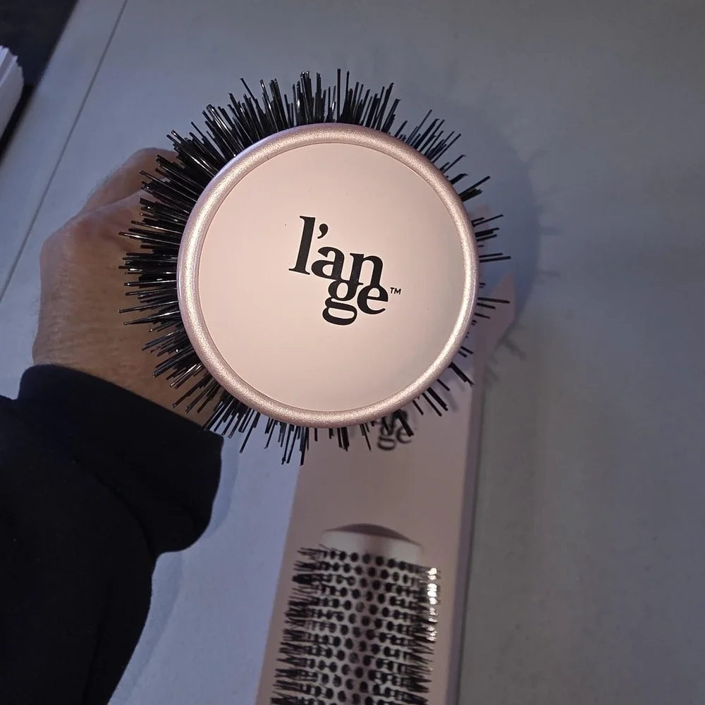 L'ange Siena Argan-Infused Round Brush Blush 53mm‎ Nylon Bristle Hair Styling